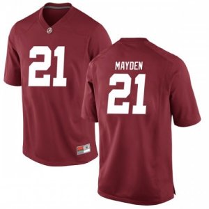 Youth Alabama Crimson Tide #21 Jared Mayden Crimson Game NCAA College Football Jersey 2403IYKD5